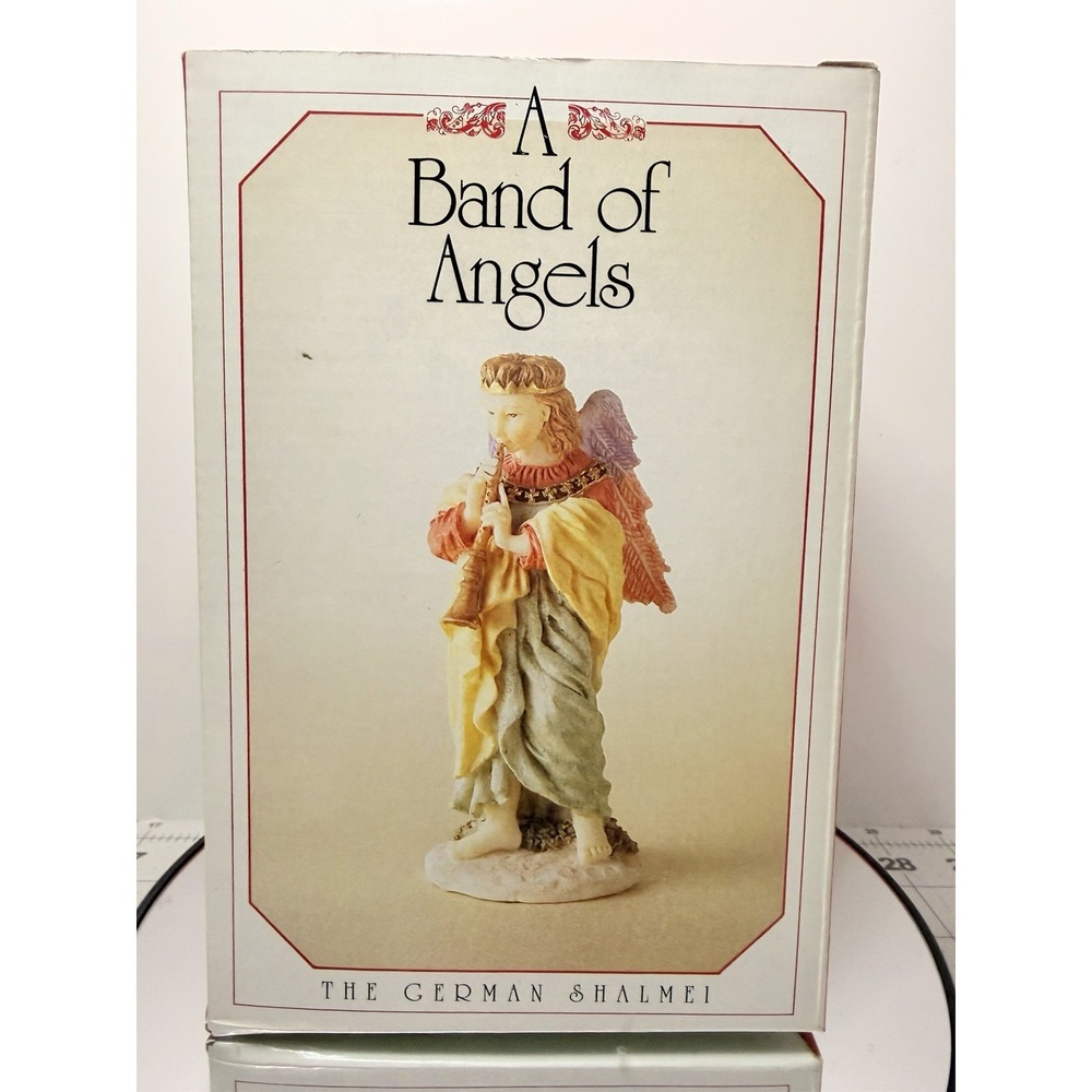 Band of Angels The German Shalmei Figurine Vintage 1993 Sculptured Angel Oboe